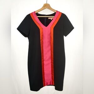 Vilagallo Dress Colorful/black V-Neck Dress Size 8  from Spain